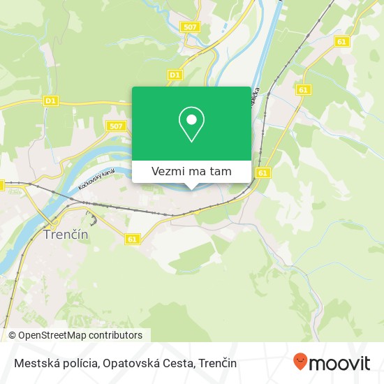 Mestská polícia, Opatovská Cesta mapa