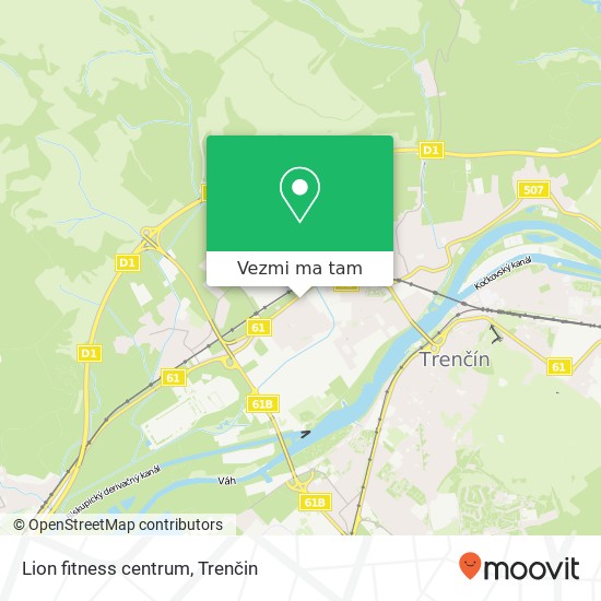 Lion fitness centrum mapa