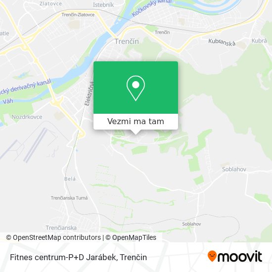 Fitnes centrum-P+D Jarábek mapa