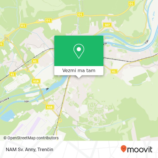 NAM Sv. Anny mapa