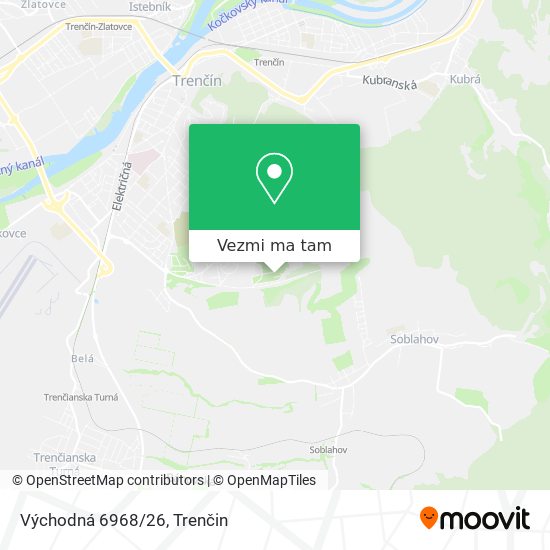 Východná 6968/26 mapa