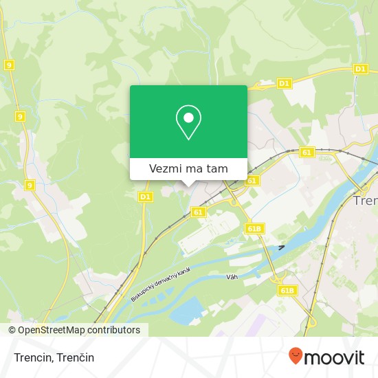 Trencin mapa