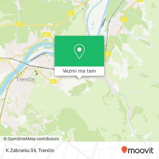 K Zábraniu 34 mapa