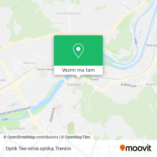 Optik Teo-očná optika mapa