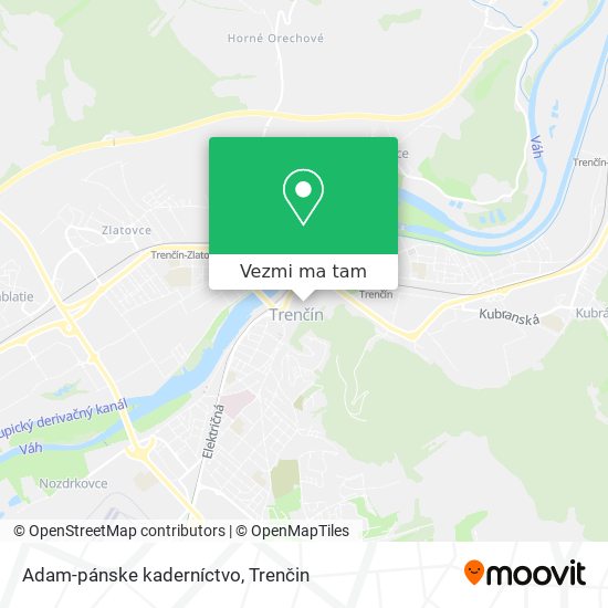 Adam-pánske kaderníctvo mapa