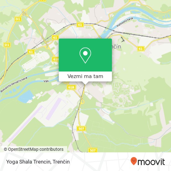 Yoga Shala Trencin mapa