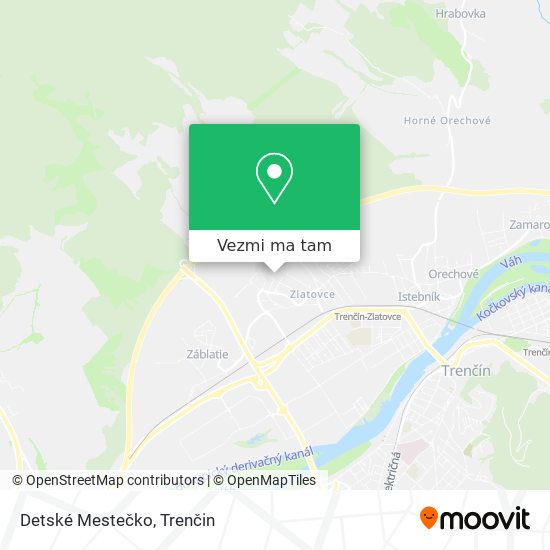 Detské Mestečko mapa