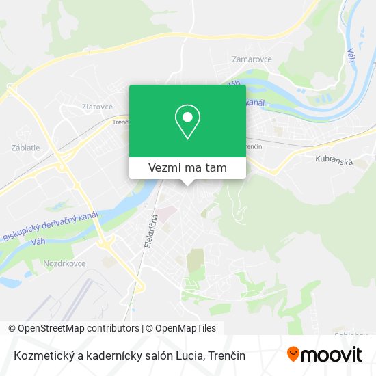 Kozmetický a kadernícky salón Lucia mapa