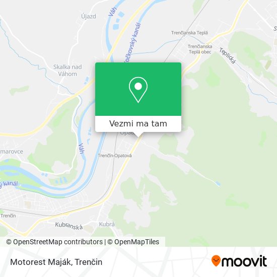 Motorest Maják mapa