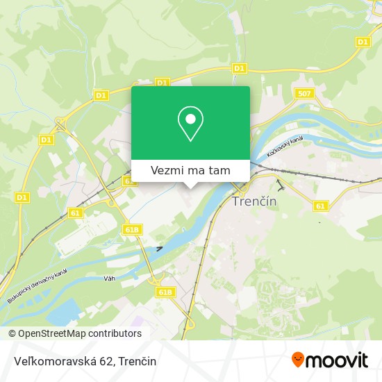 Veľkomoravská 62 mapa