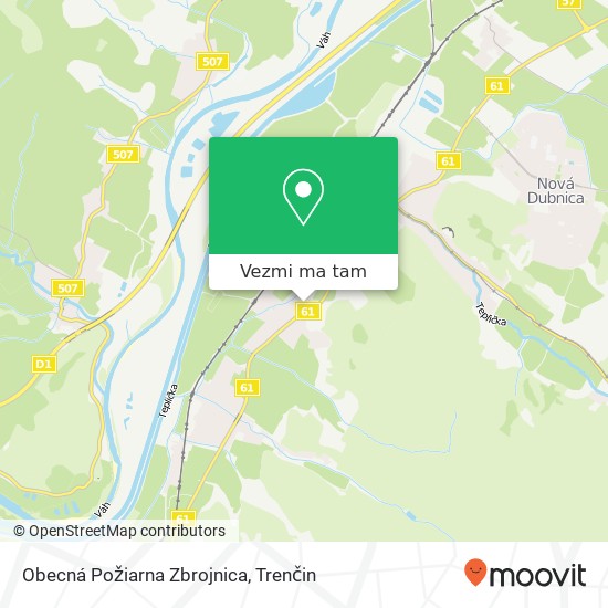 Obecná Požiarna Zbrojnica mapa