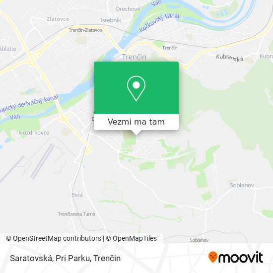 Saratovská, Pri Parku mapa
