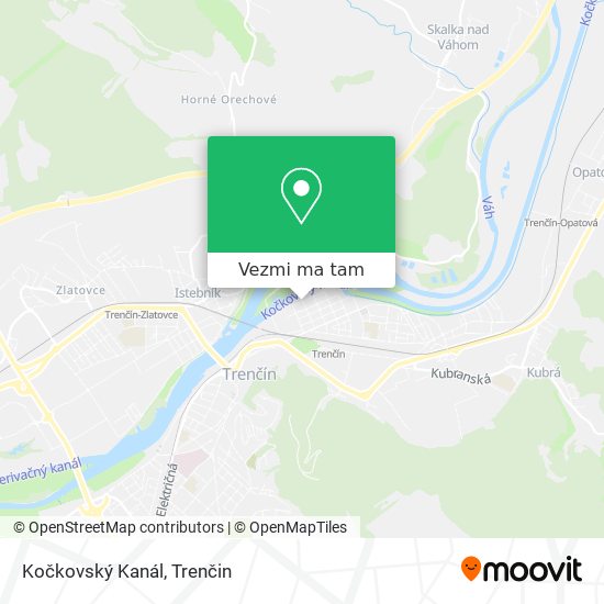 Kočkovský Kanál mapa