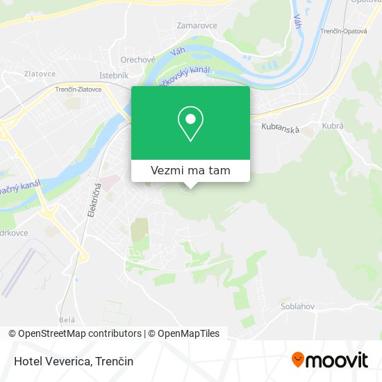 Hotel Veverica mapa
