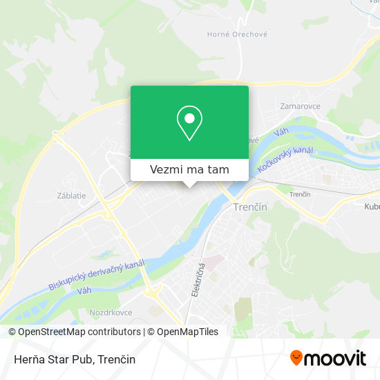 Herňa Star Pub mapa