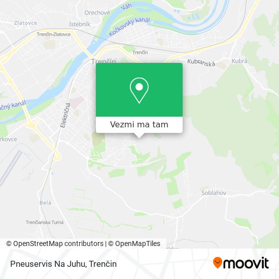 Pneuservis Na Juhu mapa