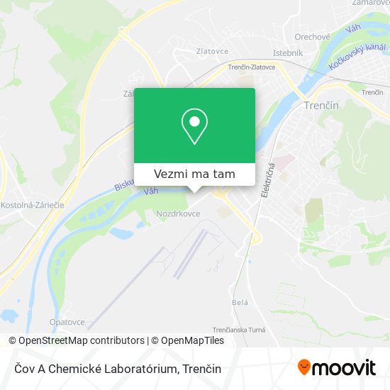 Čov A Chemické Laboratórium mapa