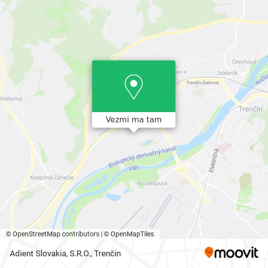 Adient Slovakia, S.R.O. mapa