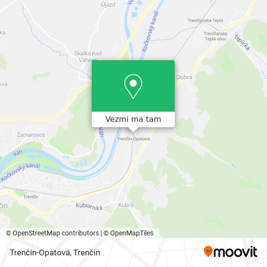 Trenčín-Opatová mapa