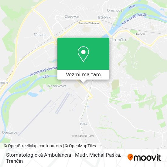 Stomatologická Ambulancia - Mudr. Michal Paška mapa