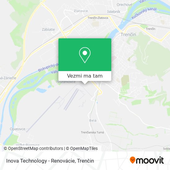 Inova Technology - Renovácie mapa