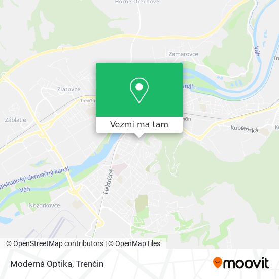 Moderná Optika mapa