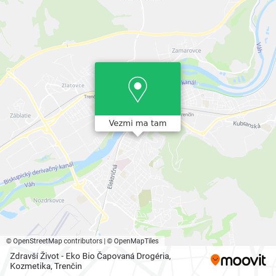 Zdravší Život - Eko Bio Čapovaná Drogéria, Kozmetika mapa