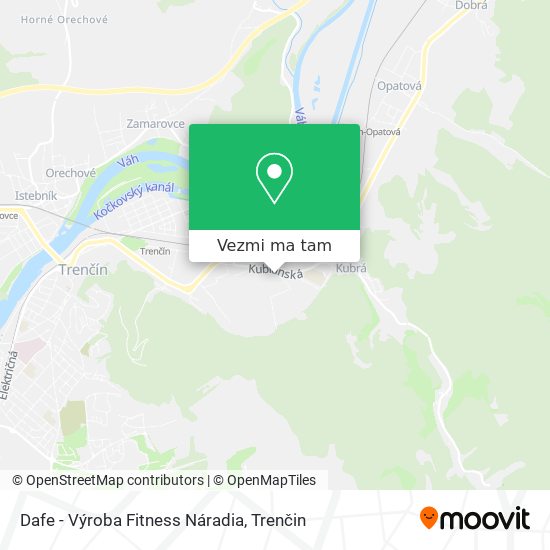 Dafe - Výroba Fitness Náradia mapa