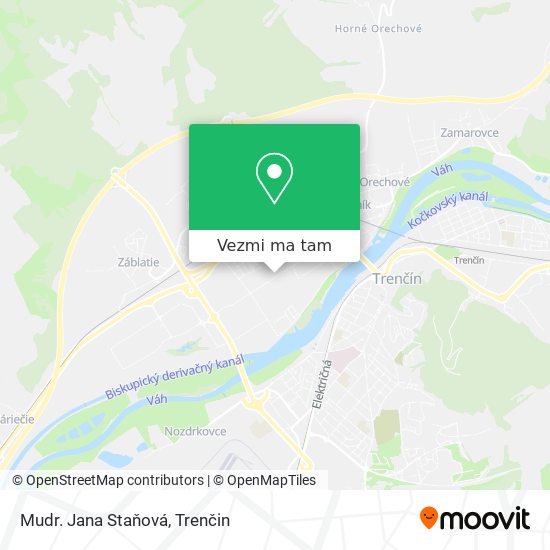 Mudr. Jana Staňová mapa