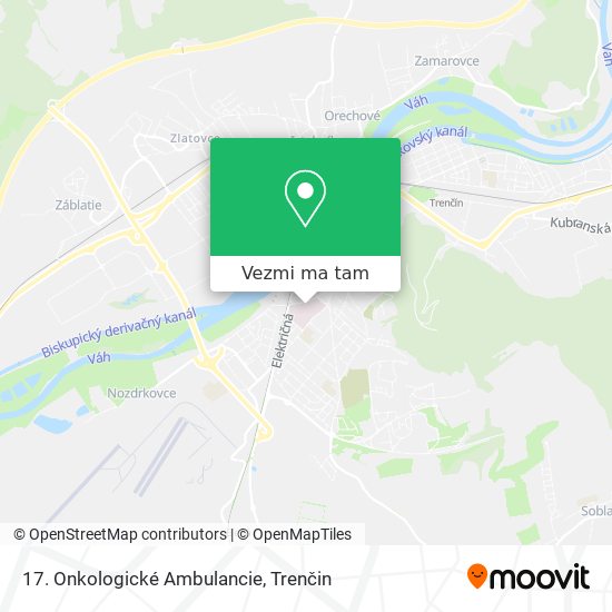 17. Onkologické Ambulancie mapa