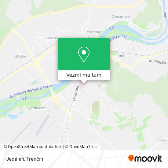 Jedáleň mapa