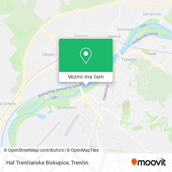 Hať Trenčianske Biskupice mapa