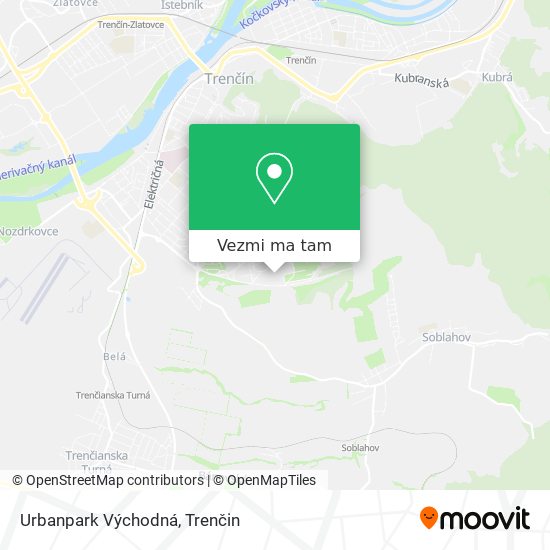 Urbanpark Východná mapa