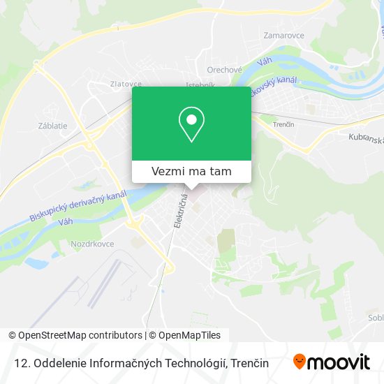 12. Oddelenie Informačných Technológií mapa