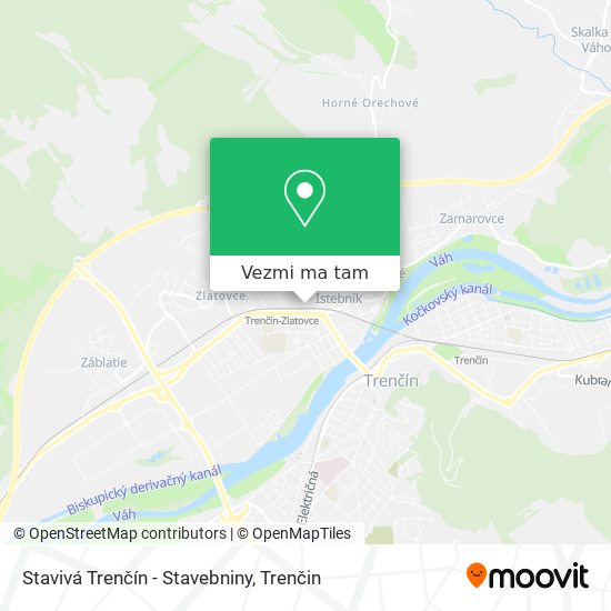 Stavivá Trenčín - Stavebniny mapa