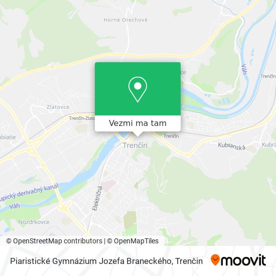 Piaristické Gymnázium Jozefa Braneckého mapa