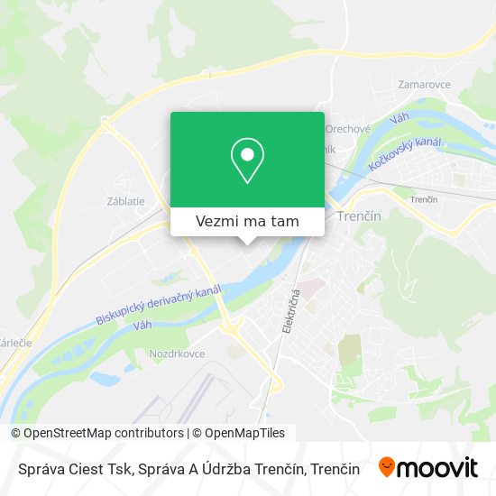 Správa Ciest Tsk, Správa A Údržba Trenčín mapa