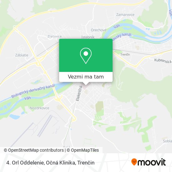 4. Orl Oddelenie, Očná Klinika mapa