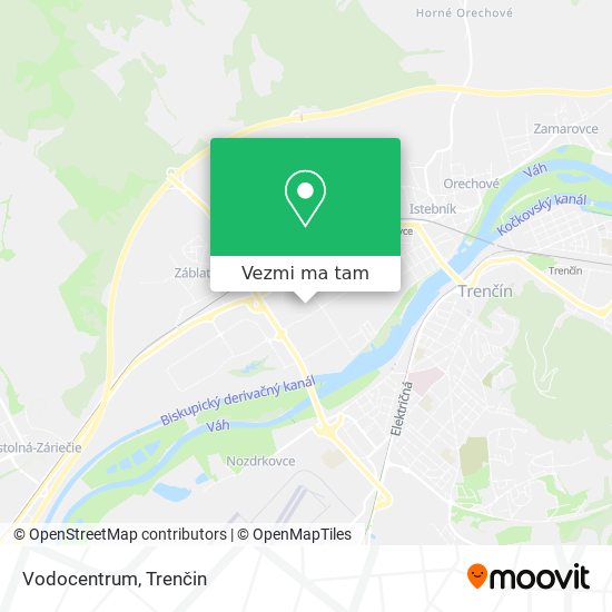 Vodocentrum mapa