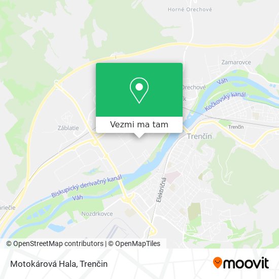 Motokárová Hala mapa