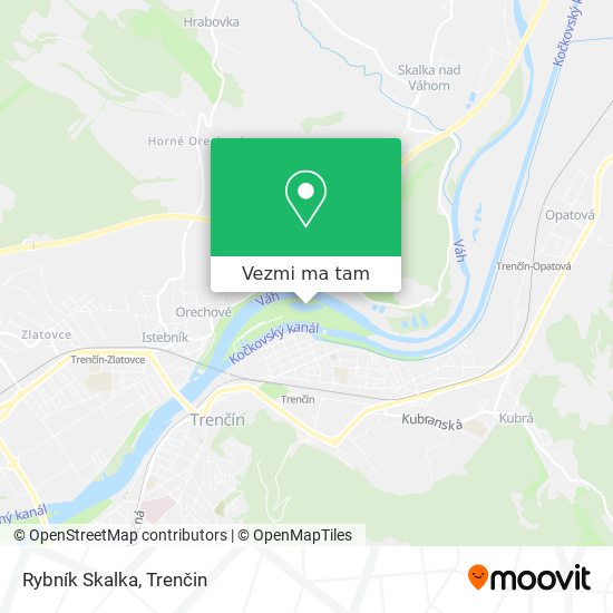 Rybník Skalka mapa