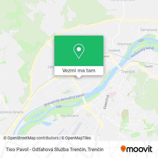 Tiso Pavol - Odťahová Služba Trenčín mapa