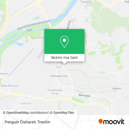 Penguin Čistiareň mapa