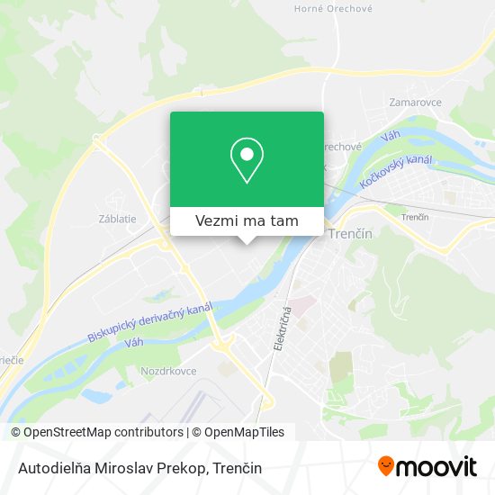 Autodielňa Miroslav Prekop mapa