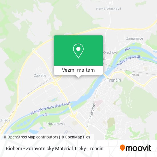 Biohem - Zdravotnícky Materiál, Lieky mapa