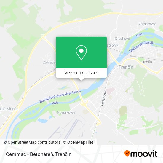 Cemmac - Betonáreň mapa