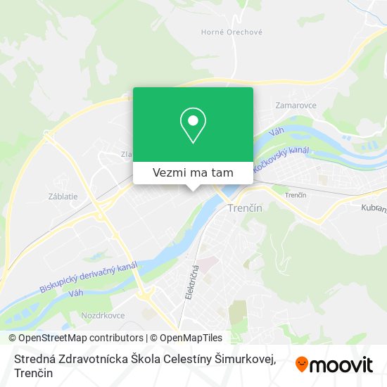 Stredná Zdravotnícka Škola Celestíny Šimurkovej mapa