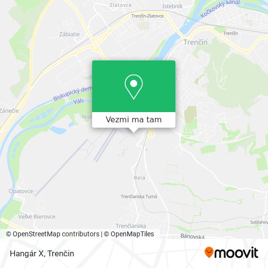 Hangár X mapa