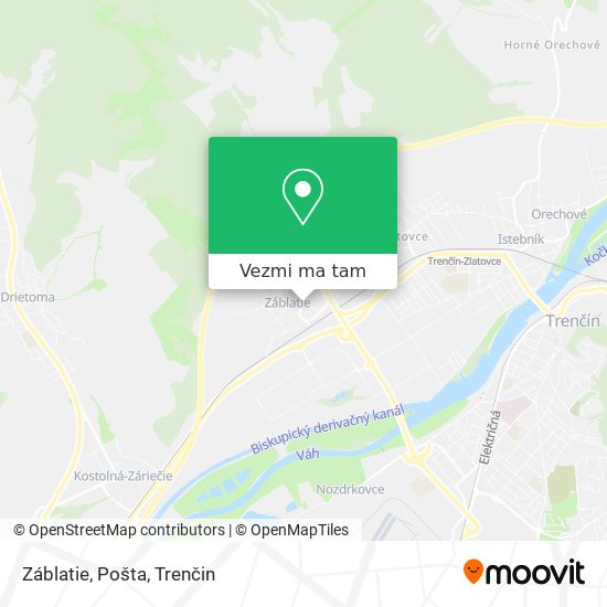 Záblatie, Pošta mapa