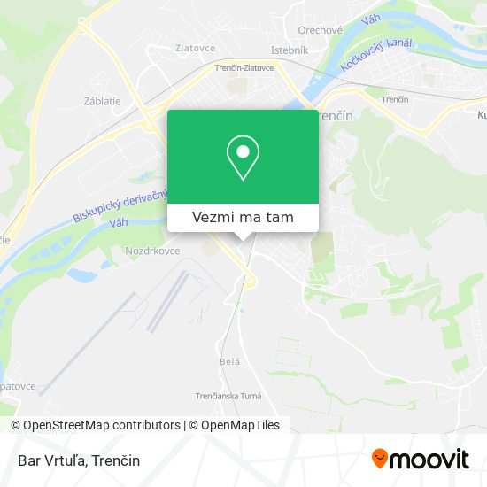 Bar Vrtuľa mapa